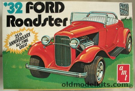 AMT 1/25 1932 Ford Roadster Stock or Custom, A132 plastic model kit